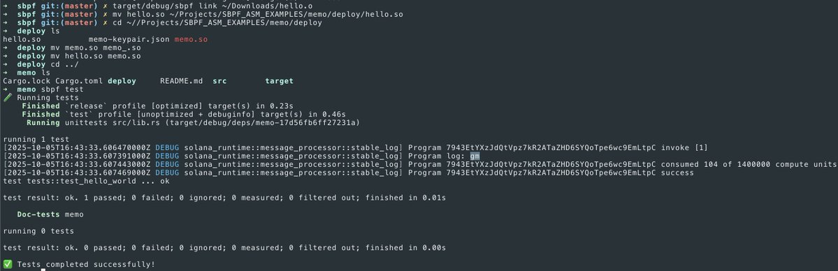 clairefxyz's tweet image. aaaaand done! first solana program linked by sbpf from an object file compiled through upstream ebpf

aight, now someone gives me the customer line to toolchain department