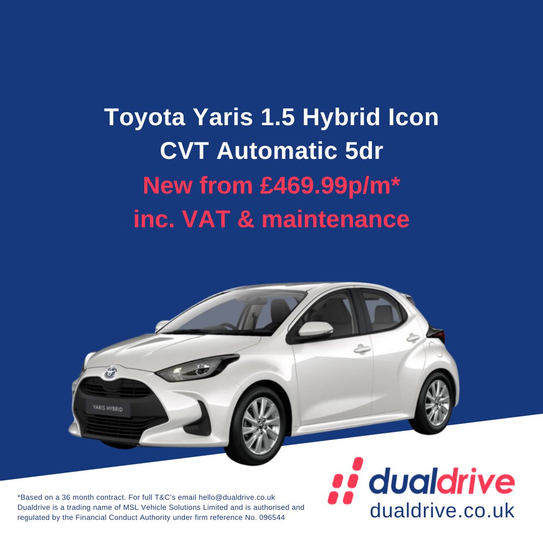 Dualdrivelease's tweet image. Looking for your next dual control car? 📷
Say hello to the Toyota Yaris Cross 1.5 Hybrid Icon Automatic! dualdrive.co.uk/.../toyota-yar…
#dualcontrol #DrivingInstructorLife #DrivingInstructors #DrivingInstructor #LeaseDeals #Dualdrive