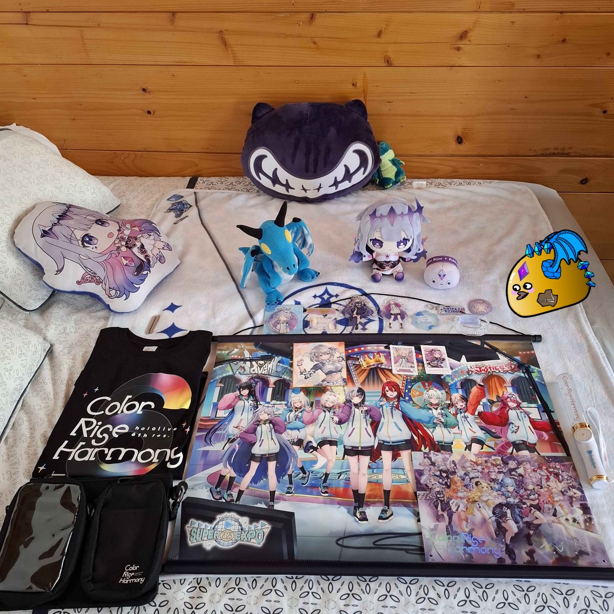 Lerastracgos's tweet photo. Many things arrived lately ! First, #BreakingDimensions blu-ray, yeaaaay !๐ฅ๐ฟ๐ฅ#HoloEN
And toDAY, I got all the things I could grab from EXPO 2025 and 6th fes ! Many Biboos ! I gacha'd Moco-chan, Nnaaaa-tan and Noel-chan from the random part, WOOHOO !๐ซจ๐#hololivefesEXPO2025 https://t.co/0O0hV6xAGE