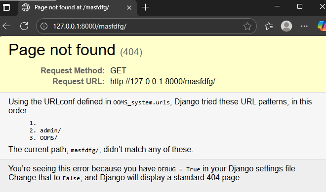 AarchiPalikhel's tweet photo. #LUD9 summary: I customized my app's error handling! Learned to use 'DEBUG = False' & created a custom 404.html template to show a friendly "Page not found" message instead of a generic error. Small detail, big impact! #LearningUtsav2025 #FestivalOfLearning #W3schools #Django https://t.co/W50CVsdcES