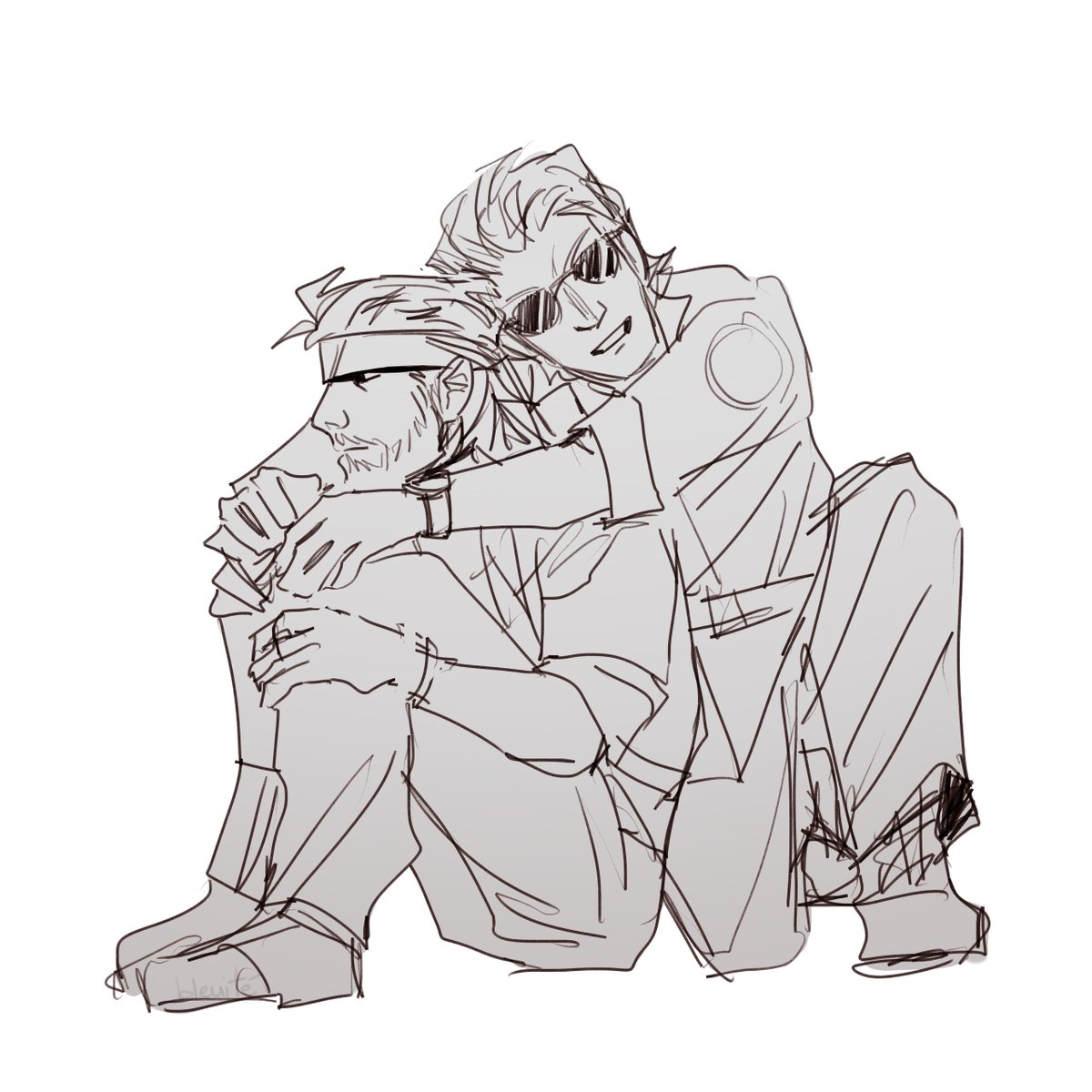 bleu1te's tweet photo. still spiraling but i've got some bbkaz doodles that i forgot to post

#bbkaz #mgs https://t.co/9DiF6hfCrB