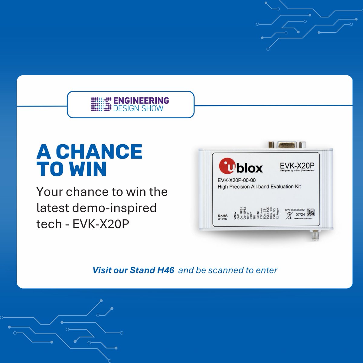 Just 3 days to go until Alpha Micro Components exhibits at the Engineering Design Show.

Find us on Stand H46 and discover the tech powering the next generation of connected design — and be in with a chance to win the latest demo-inspired tech.
