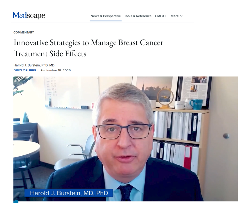 DFCI_BreastOnc's tweet photo. Dr. Harold J. Burstein (@DrHBurstein) discusses new strategies to manage the side effects of #BreastCancer treatment, including:
🔹preventing #neuropathy with #cryotherapy gloves
🔹using #ColdCaps during #TDXd treatment
🔹the OASIS-4 trial on #elinzanetant for #HotFlashes
🔹breastfeeding after breast cancer diagnosis
Watch the @Medscape video here:
https://t.co/Ag78VK4C4f