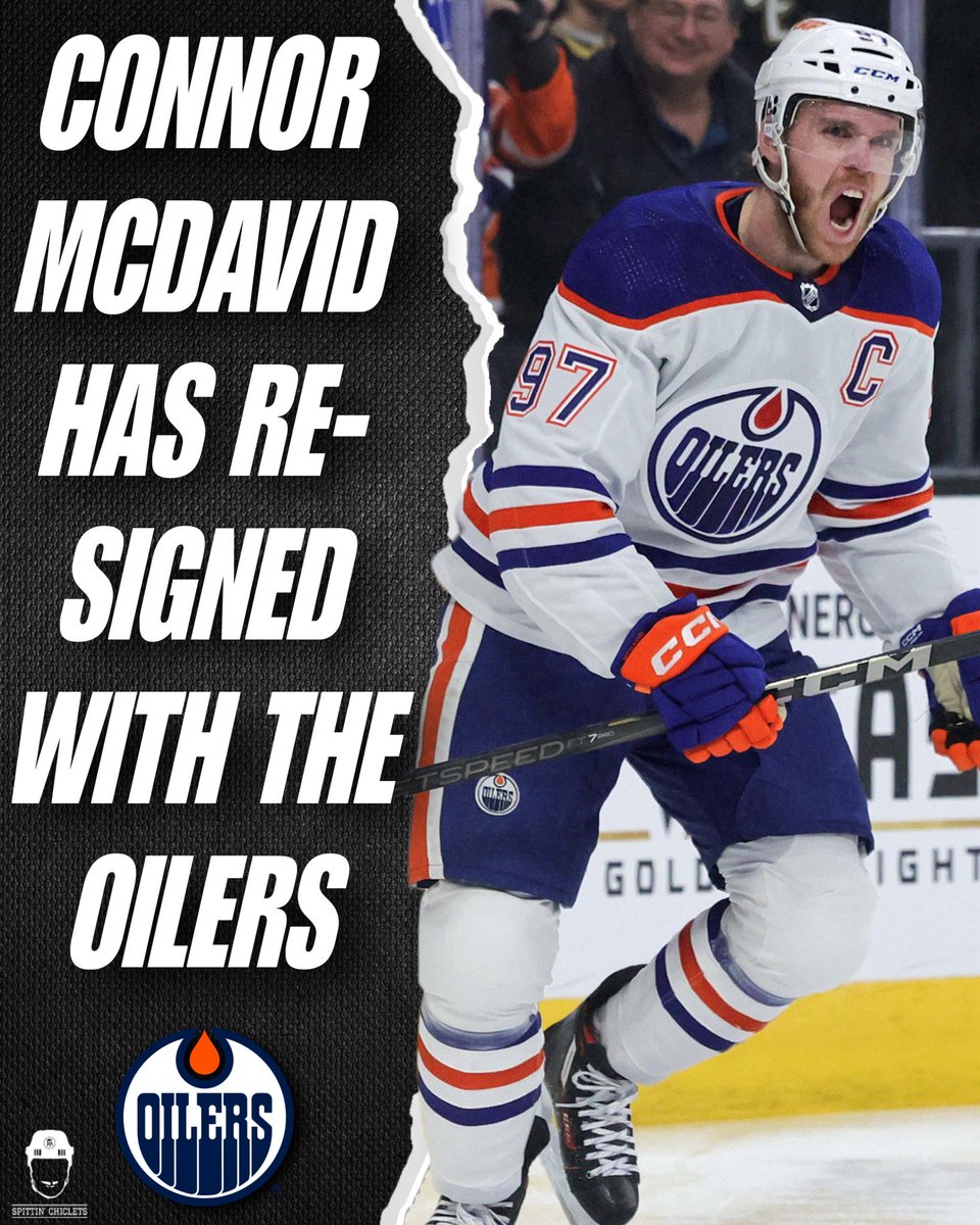 spittinchiclets's tweet image. MCDAVID IS STAYING IN EDMONTON!!