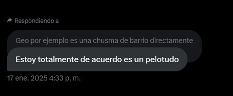 l_absurdite's tweet photo. @bartmano01 Tenés la respuesta de Ginebra así le das más power. Igual dije cosas peores sobre Jeo, en su cara. https://t.co/bYATwHpO84