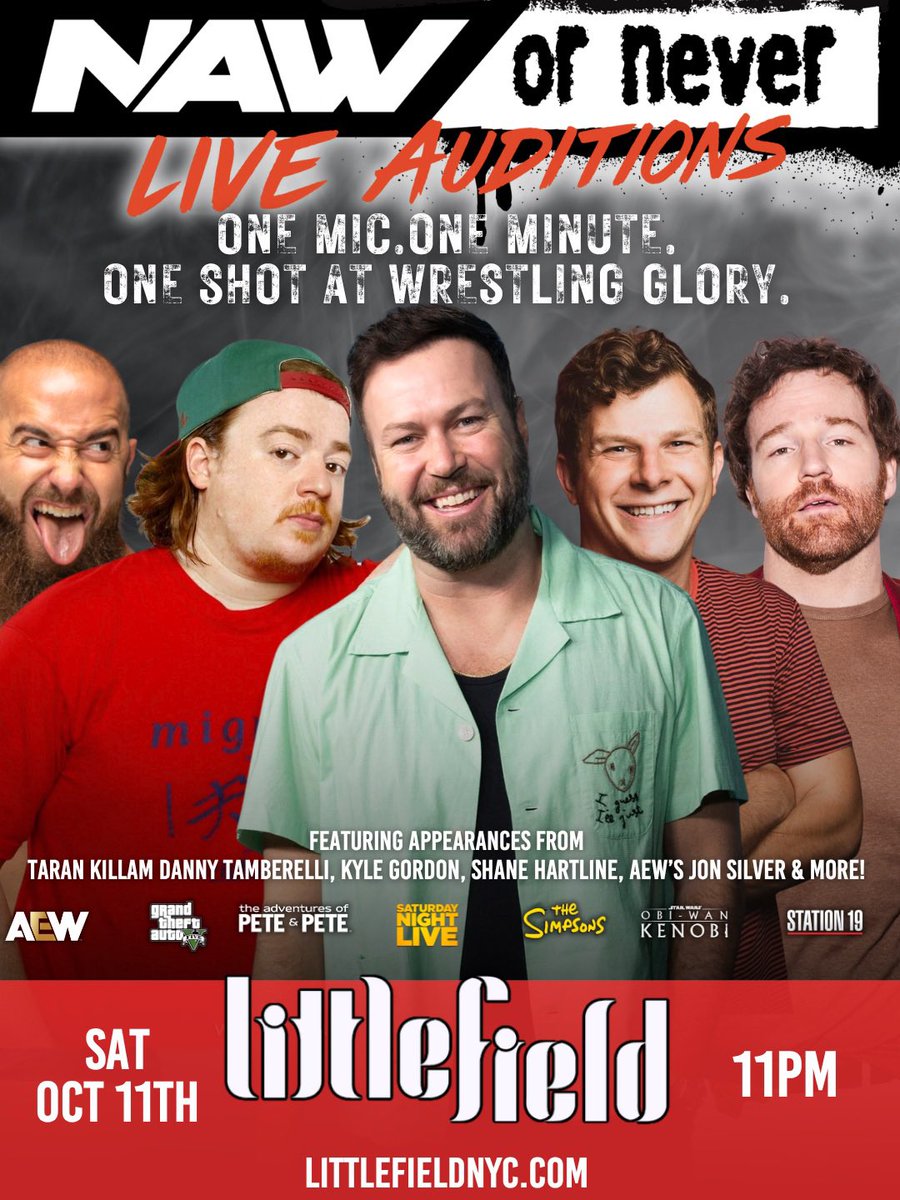 ShaneHartline's tweet image. 5 DAYS AWAY!!!

The Voice meets Wrestling. Come, tryout or just spectate. 

Insane guests including @TaranKillam @dtamberelli @kylegordon101 @SilverNumber1 &amp;amp; more!