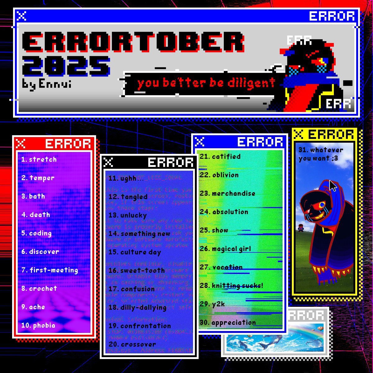 _pielemon's tweet image. Day 6 Discover 👀 

Nightmare and Error got stuck in a closet, Nightmare fell on Error and let’s just say, if Dream hadn’t opened the door… who knows what might’ve happened~ 7u7

#inksans #errorsans #dreamssans #nightmaresans #errormare #undertale #errortober #day6 #inktober2025