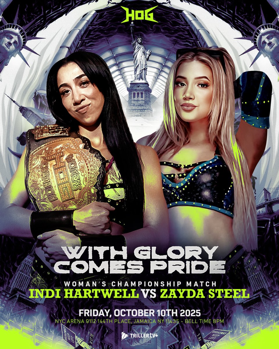 Triller_TV's tweet image. All eyes on NYC 👀🗽

@realKILLERkross vs. @TheMattCardona 

@indi_hartwell vs. @ZaydaSteel 

📺 #HOGGlory | Oct 10 | 8pm ET | TrillerTV+