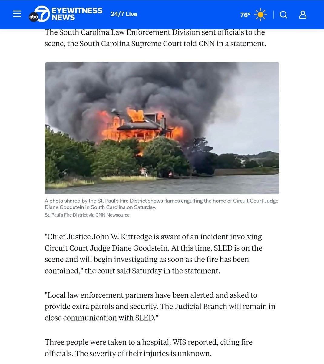 This ghoul is using a tragedy to politically attack the president, S. Miller, &amp; all of MAGA. Per <a href="/people/">People</a>, "The cause of the fire remains unknown as the investigation continues."
This rhetoric is dangerous &amp; disgusting. Per ABC, they'll "begin investigating." The lies must STOP.