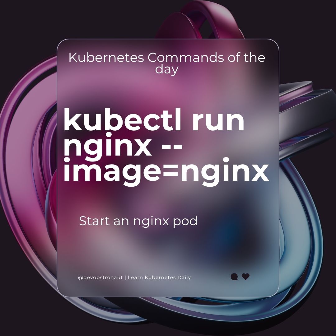 Mahi_Selvakumar's tweet image. 🚀 Kubernetes Command of the Day:
Master the essentials, one command at a time.
💡 Today’s focus: kubectl run — start your first pod in seconds
#Kubernetes #K8s #Kubectl #DevOps #CloudNative #KubernetesTips #LearnKubernetes #CloudComputing #Devopstronaut #KubernetesDaily