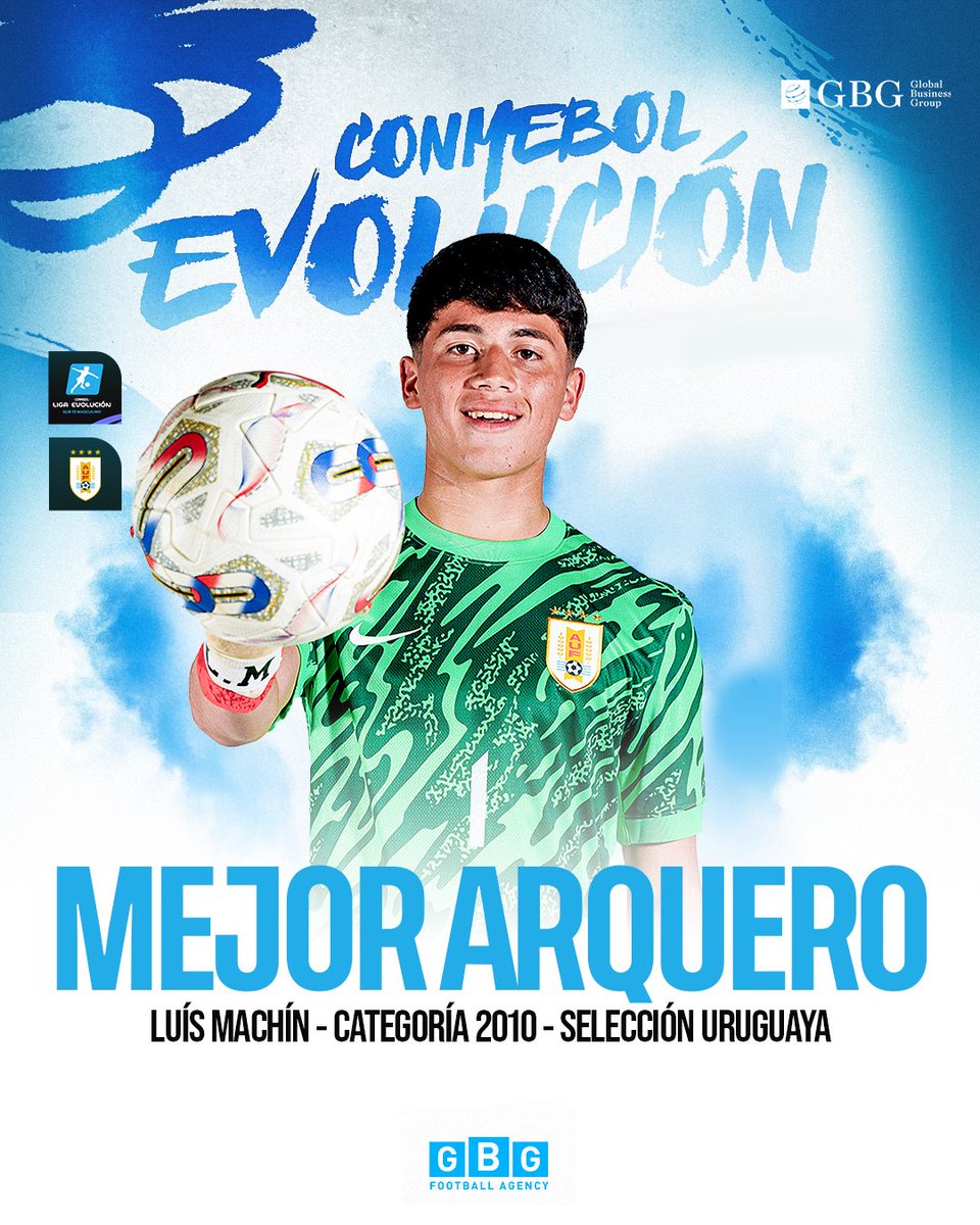 🌟 𝗟𝗨𝗜́𝗦 𝗠𝗔𝗖𝗛𝗜́𝗡 >>> mejor arquero &amp; valla menos vencida || CONMEBOL Evolución Sub-15

¡Felicitaciones, Luís y compañeros! Un premio al trabajo y dedicación de todos durante el torneo.

𝐆𝐁𝐆 𝐅𝐨𝐨𝐭𝐛𝐚𝐥𝐥 𝐀𝐠𝐞𝐧𝐜𝐲 | #𝗚𝗕𝗚𝗣𝗹𝗮𝘆𝗲𝗿