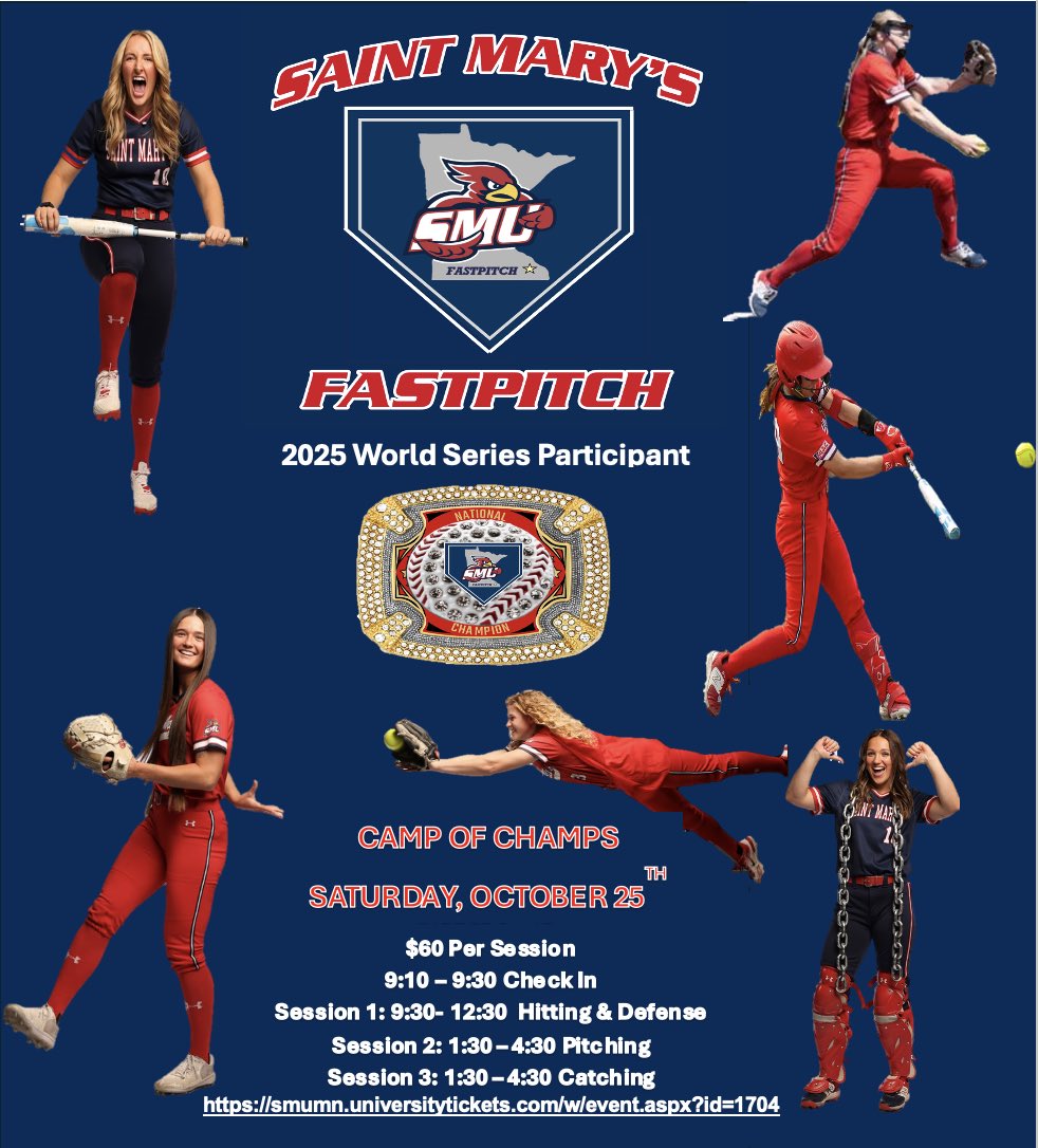 Camp of Champs!

Come learn with us on October 25th!

Sign up here:

smumn.universitytickets.com/w/event.aspx?i…
