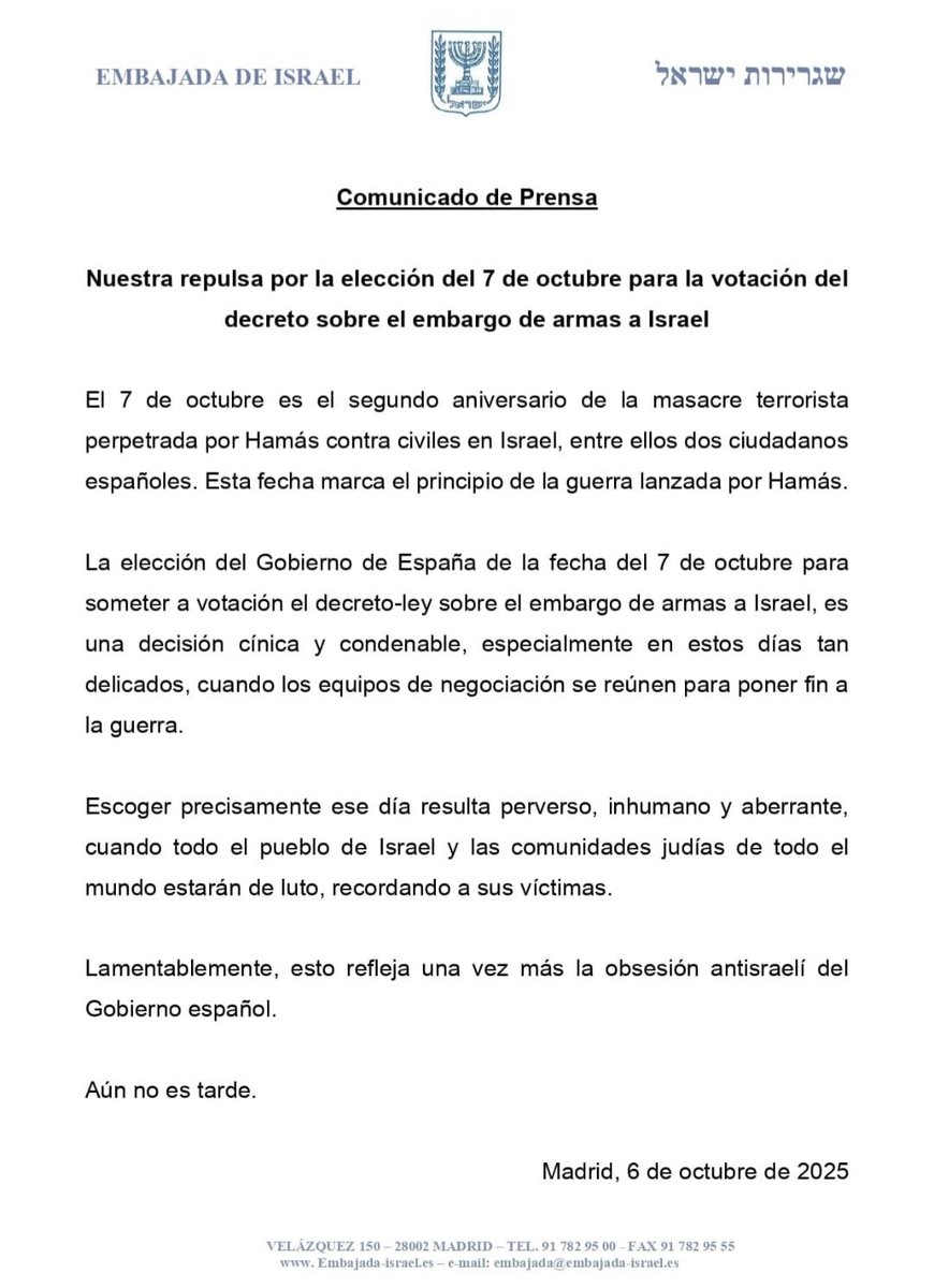 En Israel ya es el 7 de octubre, segundo aniversario de la invasión y monstruosa matanza perpetrada por un terrorismo islamista salvaje contra bebés, niños, mujeres, hombres de toda edad y condición. Fueron asesinados 1.200 y 250 secuestrados. Aún hay decenas en manos d elos