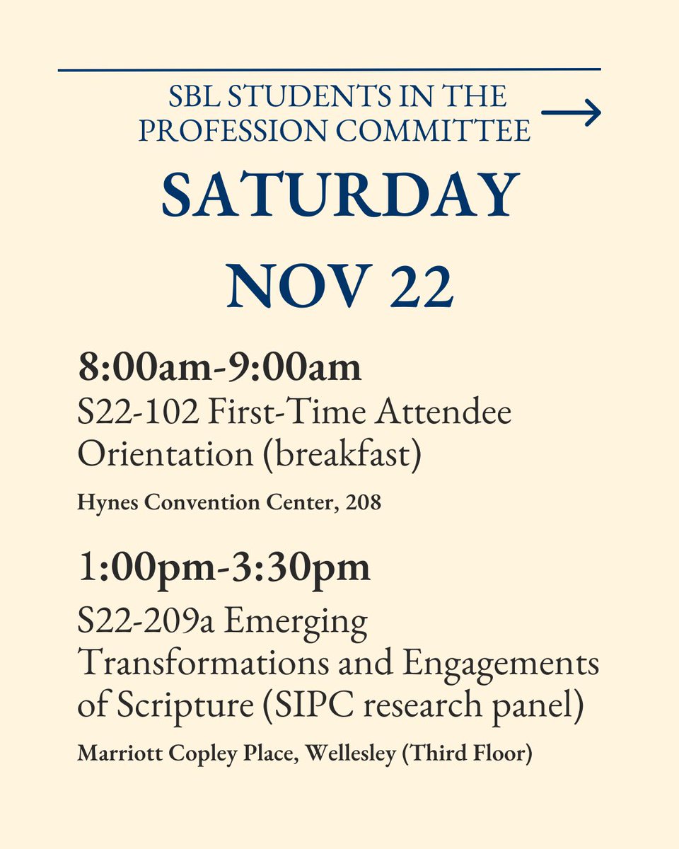 SBL Students tweet media