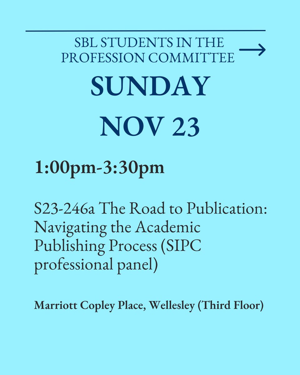 SBL Students tweet media