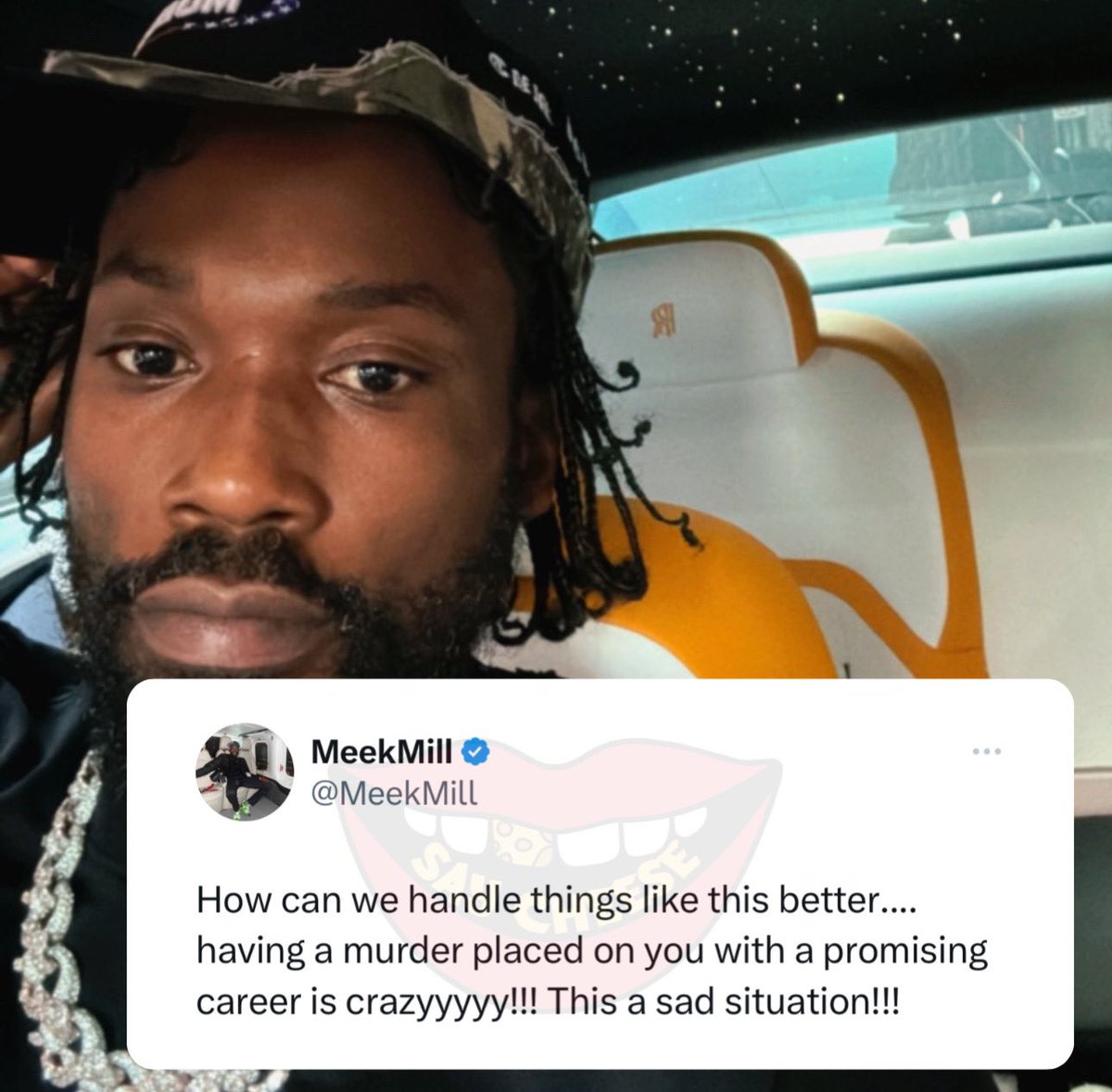 Meek Mill weighs in on new evidence showing that Kyren Lacy did not cause a fatal car crash