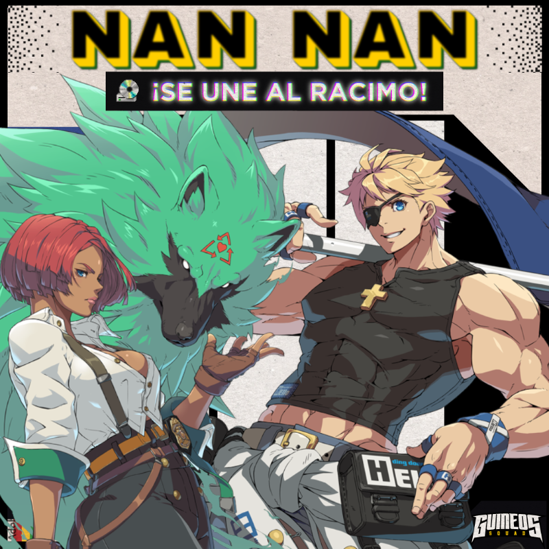 Lo anticipamos, pero es verdad! 

Estamos reforzando nuestra alineación en anime fighting games agregando a Nan Nan que viene de dar de que hablar luego de una run muy fuerte en EVO en GGST!

En que otros juegos dará su nombre a conocer siendo parte del team mas fuerte de 🇭🇳? 🍌