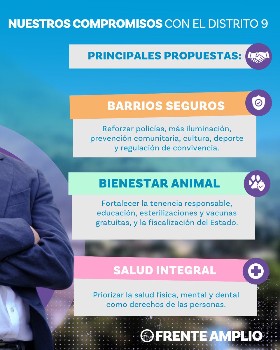 elfrente_amplio's tweet photo. Conoce las candidaturas del Frente Amplio.  Hoy te presentamos a @LeoJofreRios , ex CORE y candidato a diputado por el #D9. 

Revisa las imágenes para más información y recuerda #VotaFrenteAmplio 🇨🇱

#elecciones2025 #frenteamplio #eleccioneschile https://t.co/P2OyOMH4ll