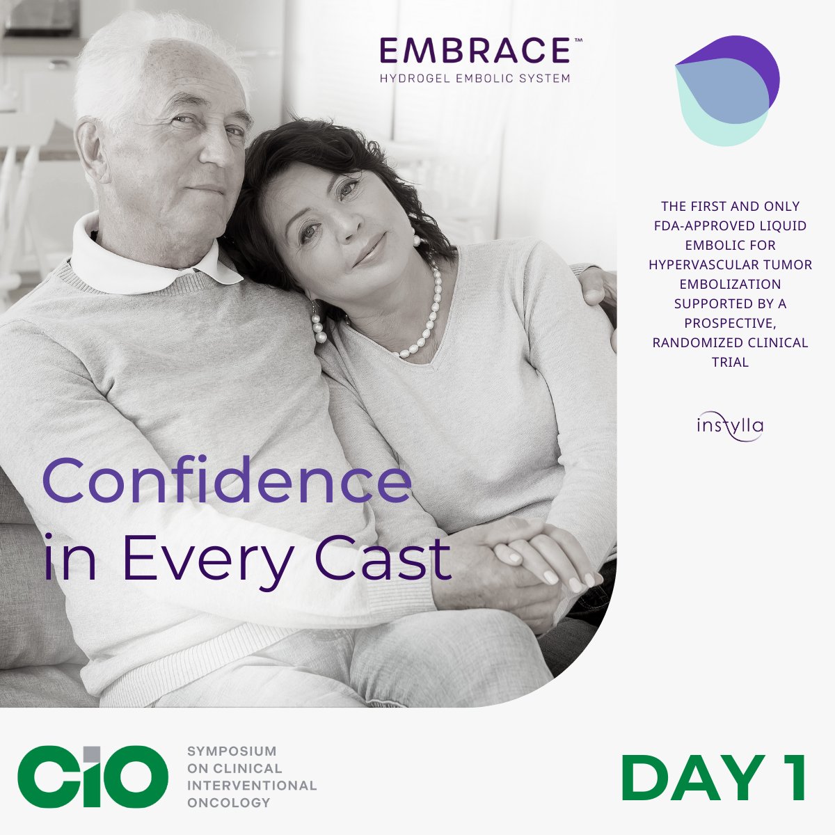 A Time to Embrace—the future of liquid embolics is here.
Stop by Booth #103 to see Embrace™ HES, the first FDA-approved liquid embolic for hypervascular tumors, proven in a prospective randomized trial.
 #CIO2025 #InterventionalOncology #IR #Embolization #EmbraceHES