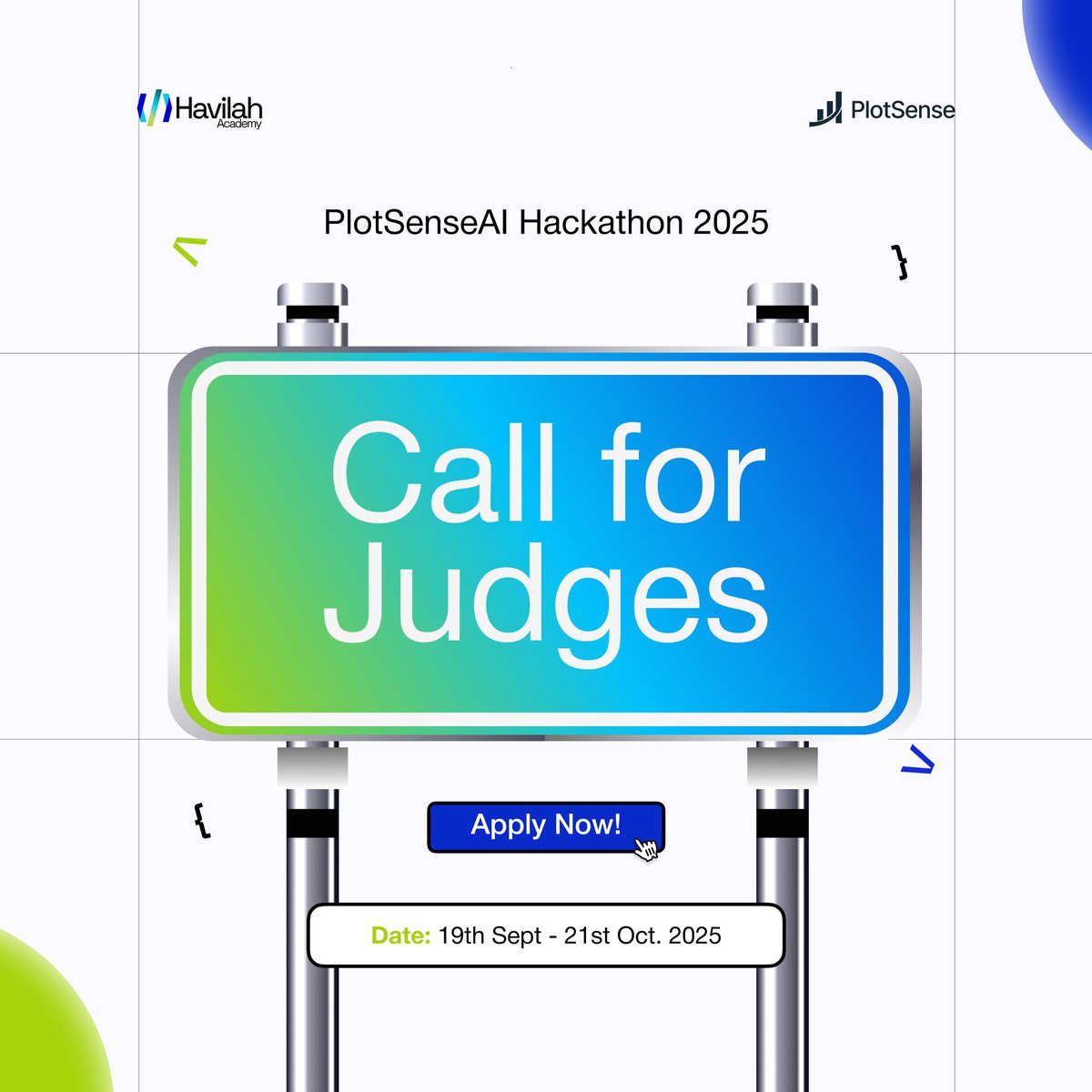 PlotSenseAI's tweet photo. 𝐈𝐅 𝐓𝐇𝐈𝐒 𝐈𝐒 𝐘𝐎𝐔, 𝐖𝐄 𝐍𝐄𝐄𝐃 𝐘𝐎𝐔‼️
📣 We are officially calling for Judges for PlotSenseAI #Hackathon 2025
For weeks now, the participants have been building and we are getting closer to the end of the hackathon 🔥
We’re now inviting judges to join the panel🧵👇 https://t.co/1h5KdScaMD
