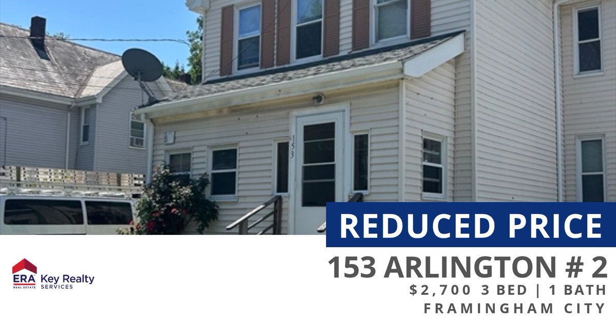 TopAgentAli's tweet photo. 📍 Reduced Price 📍 This recently reduced home at 153 Arlington # 2 in Framingham won't last long, so, don't wait to set up a showing! Reach out here or at (508) 879-4474 for more information! https://t.co/a7rAaokR23 https://t.co/nGGFcp4o7c
