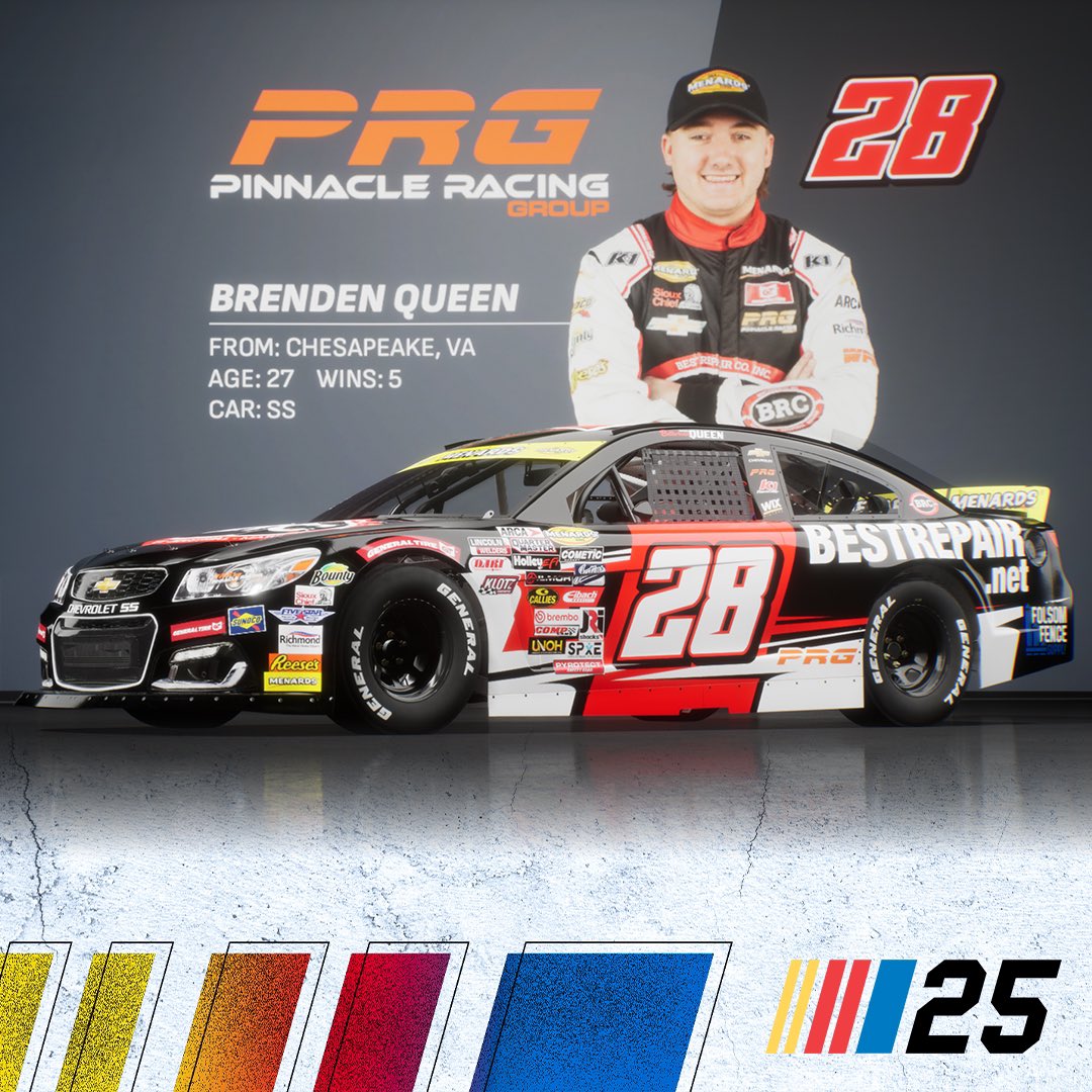 𝙍𝙖𝙘𝙚 𝙖𝙨 𝙩𝙝𝙚 𝘾𝙃𝘼𝙈𝙋𝙄𝙊𝙉 🏆 𝙤𝙧 𝙩𝙧𝙮 𝙖𝙣𝙙 𝙗𝙚𝙖𝙩 𝙝𝙞𝙢! 🎮

NASCAR 25 featuring <a href="/03Butterbean/">Brenden Queen</a> and the #28 BestRepair.net Chevrolet will be available October 14th!

Pre-order yours now 🛒 NASCAR25.com