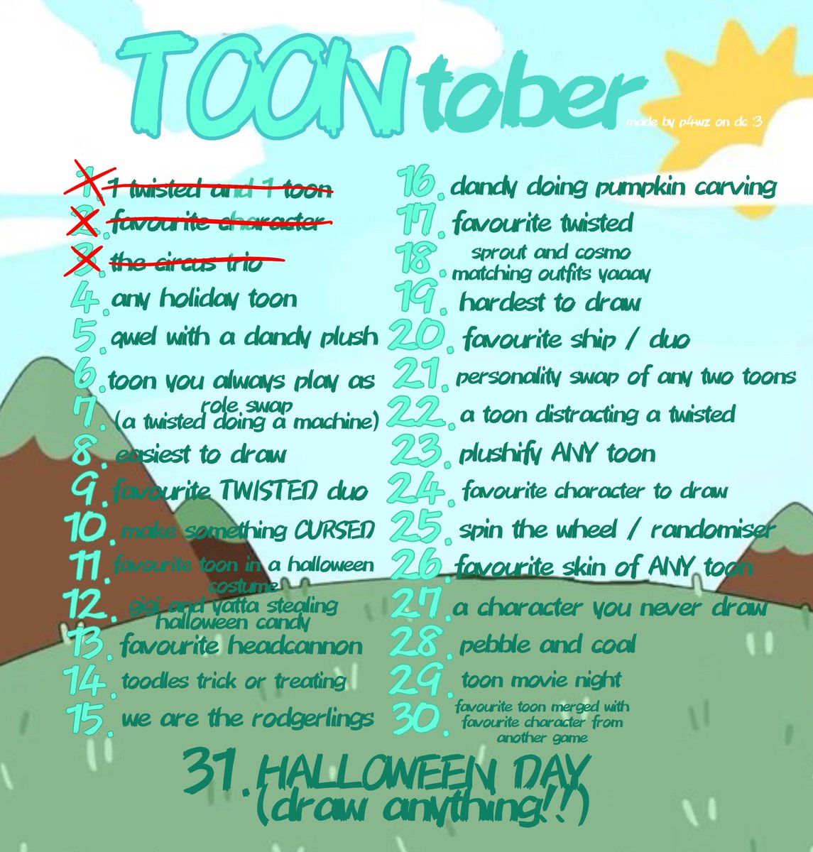SpideyVanilla's tweet image. I have made peace with the fact I will only finish this on November... TOONtober but I do day 2 on day 4 and day 3 on day 6!

#Circustrio #Yatta #Looey #Blot #dandysworldfanart #Toontober