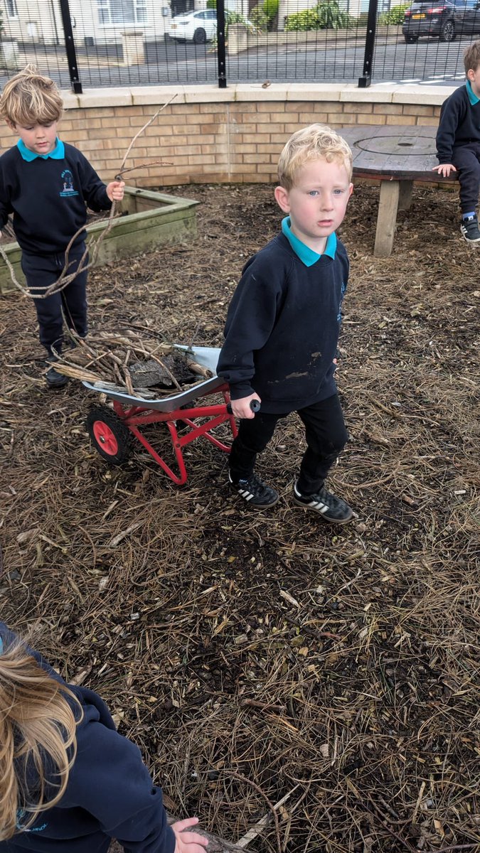 Nursery, busy in our wooded area,
developing life skills! The best learning environment has no walls! <a href="/Eco_SchoolsNI/">Eco-Schools</a> <a href="/ForestSchoolDay/">Forest School Day</a> <a href="/niciebelfast/">NI Council for Integrated Education (NICIE)</a> <a href="/Education_NI/">Education NI</a>
