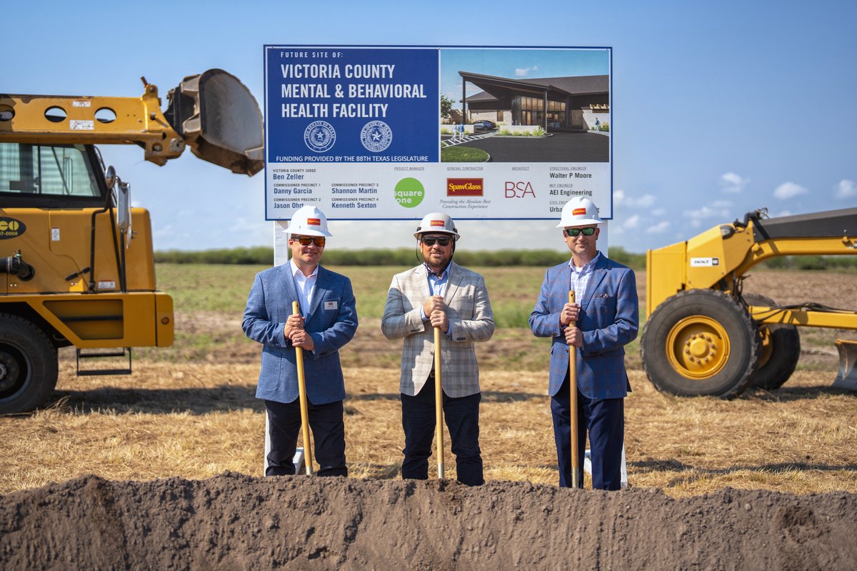 SpawGlass1953's tweet photo. Our #SGSanAntonio team has officially kicked off construction at the Victoria County Mental and Behavioral Health Facility project!
#SGBuildsHealthcare #DesignBuild #AbsoluteBest #TexasBuilder https://t.co/SrvVGyd4xY
