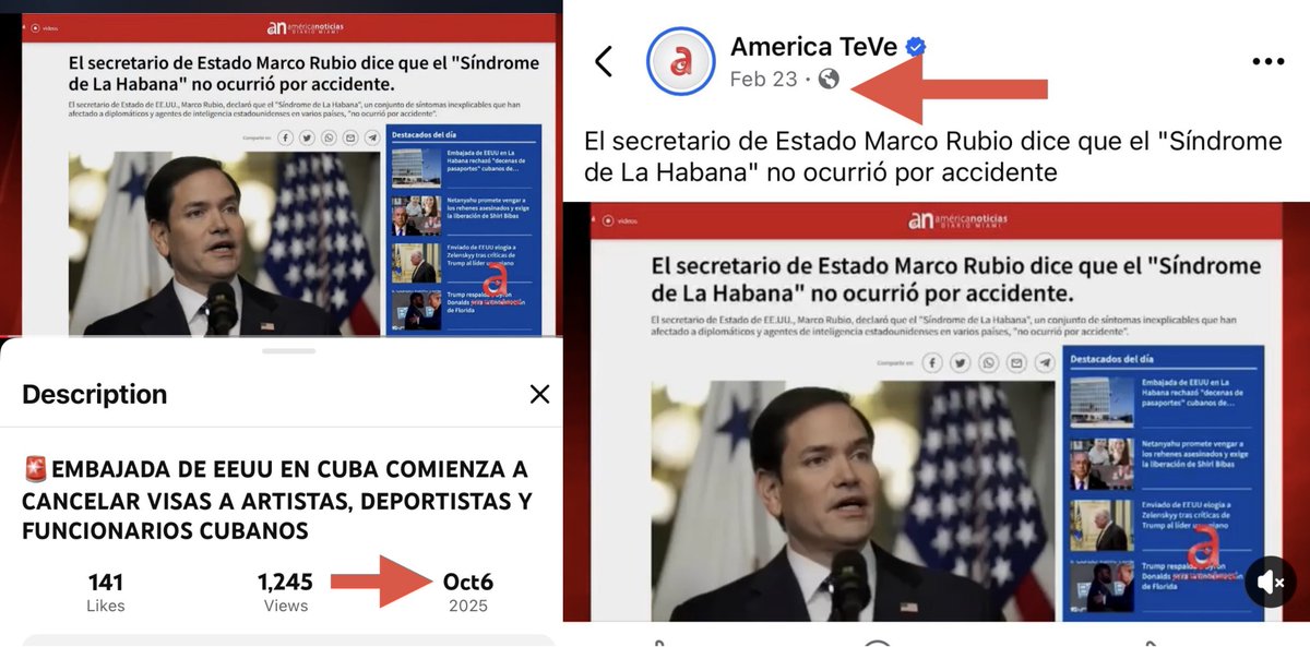 ¡El furibundo canal <a href="/Americateve/">Americateve</a> recicla titulares viejos como noticia nueva! ¿Con qué intenciones? Mientras el cubano no entienda que sigue siendo víctima de la manipulación y el antagonismo, por parte del pantano cubano, seguirá esclavo de su ignorancia.