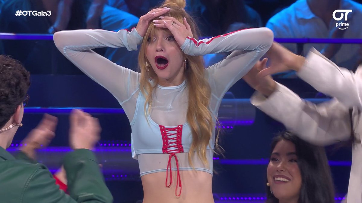 nurmmss's tweet photo. Las reacciones de Lucía al ver que es la favorita de esta semana por favor ha merecido tanto la pena votarla y se lo merece tantísimo mi pookie 
#OTGala3 https://t.co/bCQgcQAYnh
