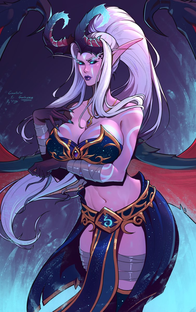 Commission for Gentlewoman! 💜

#commission #worldofwarcraft