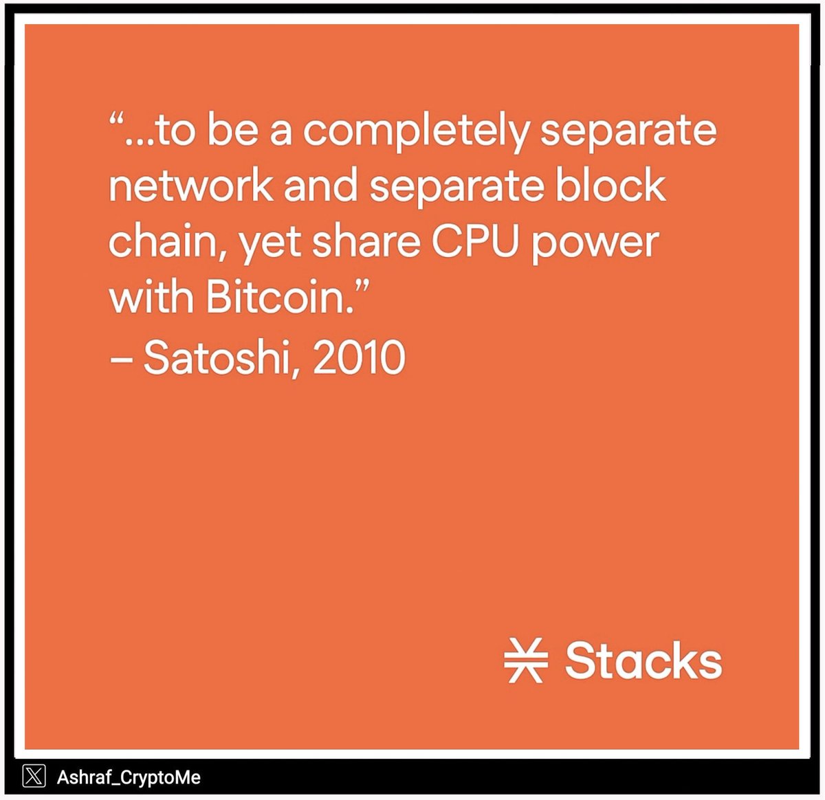 بعد صعود البتكوين .. لا تتجاهل Stacks | $STX 🟧

من مشاريع الطبقة الثانية (L2) المبنية على شبكة 
البتكوين وإحدى المشاريع الكلاسيكية والقديمة في 
السوق , تمتلك محفزات صعود قوية وغالبا ما تتبع 
حركة البتكوين .

ليش <a href="/Stacks/">stacks.btc</a> مهمة مع صعود البتكوين ؟ 👇

كما يعلم الجميع، لا توجد طريقة