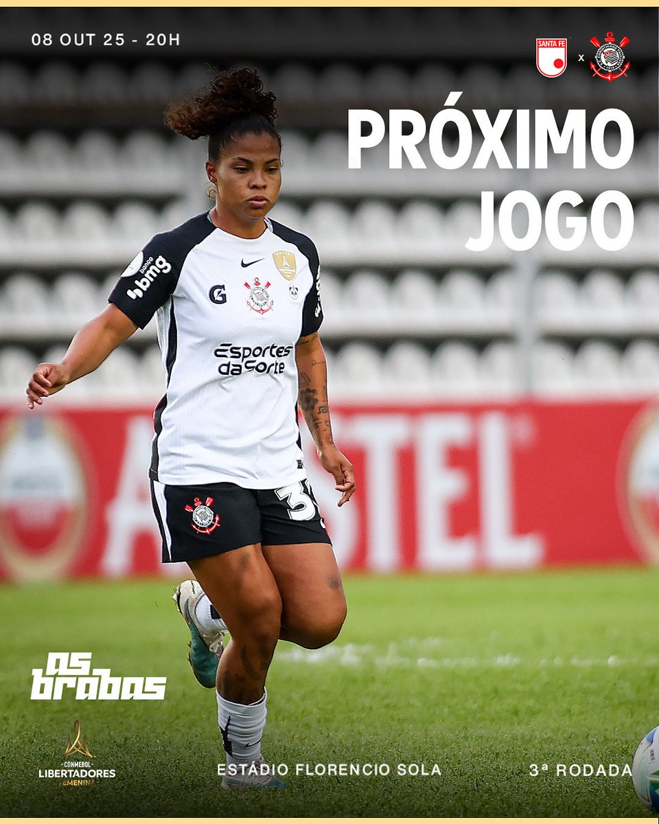 Nosso próximo desafio será contra o Santa Fé. 👊🏻🔜

#AsBrabas
#VaiCorinthians