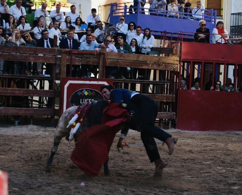 Con la cara partida y el corazón lleno...