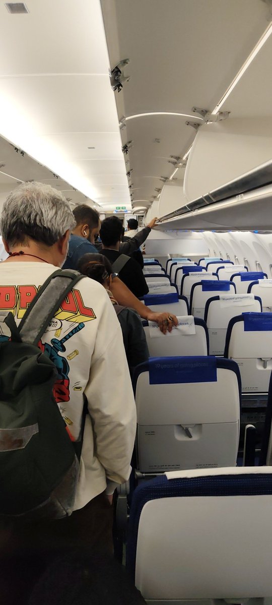 1 hour in the <a href="/IndiGo6E/">IndiGo</a> 6e519 today. Waiting for the SINGLE bus to pick up and drop us at the terminal.

Then they stuffed us into the bus like a virar local.

No announcemt, captain diesbt care shit and ran away after giving a please wait 5 min so the ladder can be put in