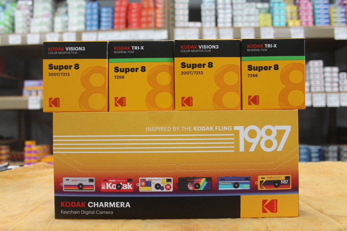 The new film shooters shorthand.

#eastmankodak #kodacolor100 #kodacolor200 
#kodaksuper8 and #kodakcharmera now
@donssusedphoto  on #thegreatwalloffilm

#winning