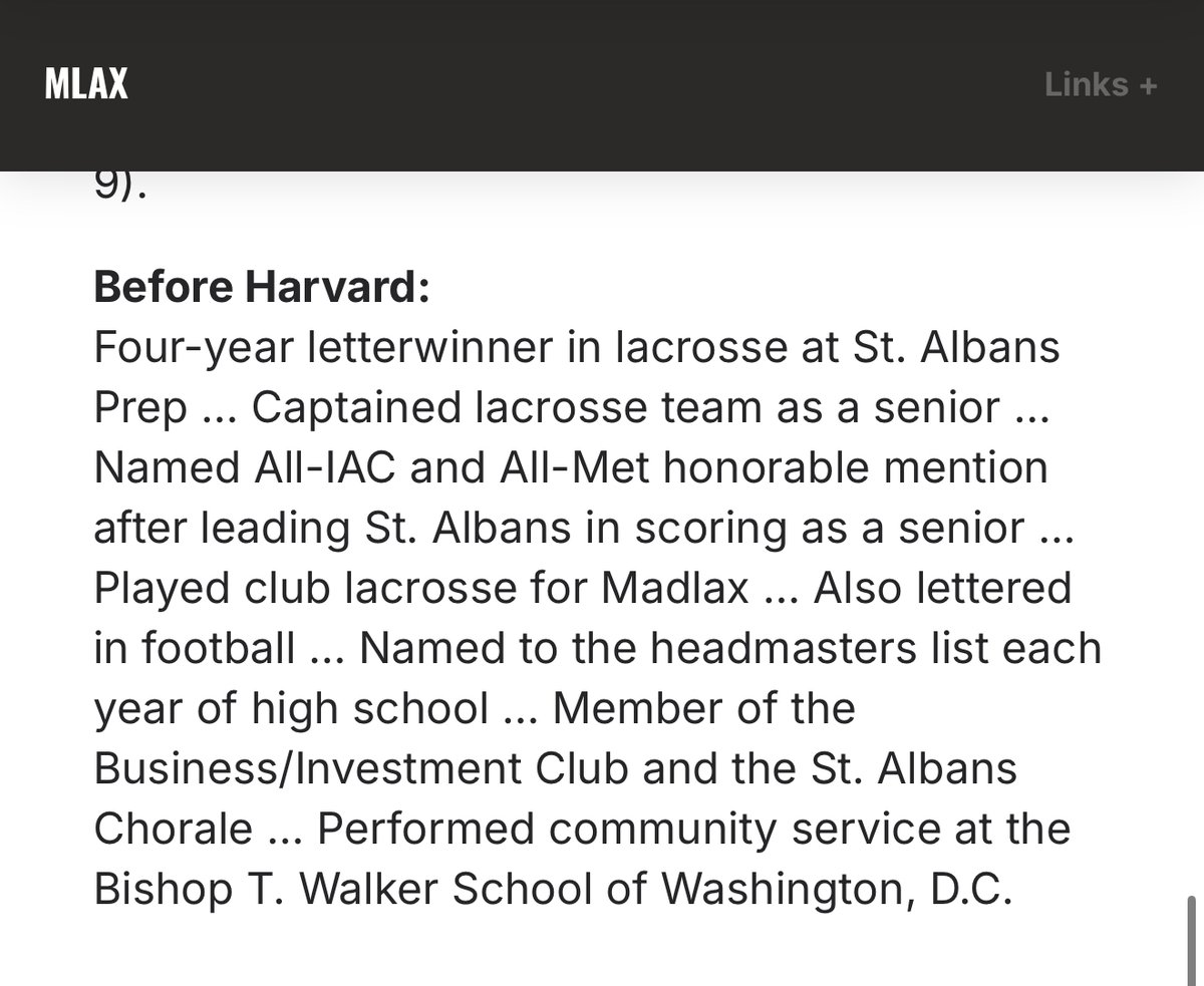 If you go to this guy's Harvard lacrosse profile, you quickly find that he grew up in Washington DC and went to the most expensive private high school in the city because his only connection to Indiana is being the son of a former Senator.