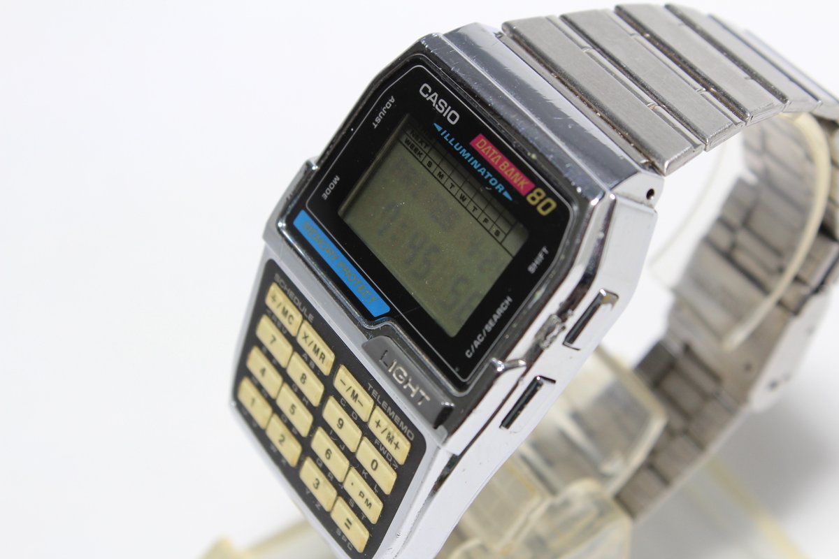 GshockTkhs's tweet image. CASIO DATA BANK 80 DBC-810 silver Memory Protect ebay.com/itm/2569112771… #DATABANK #DBC810 #MemoryProtect