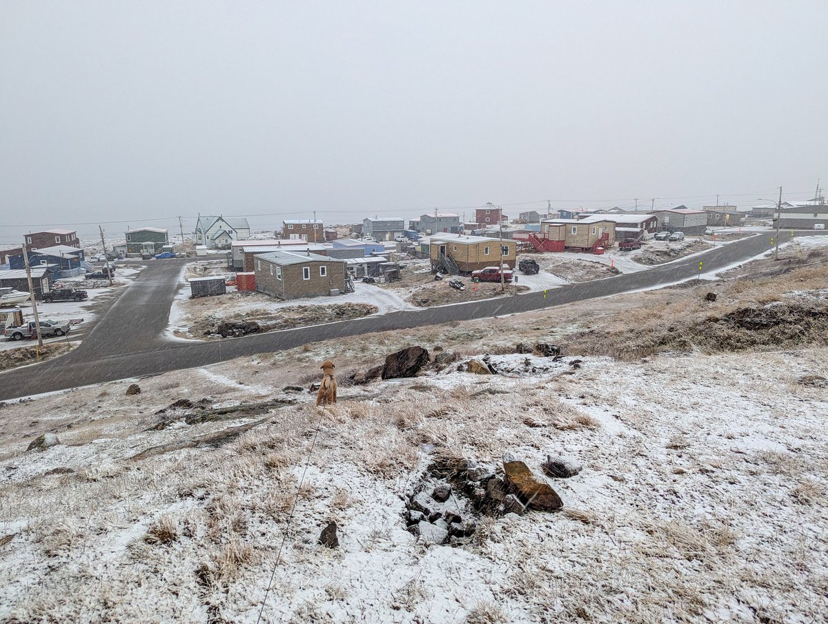 FrankReardon1's tweet image. A very white landscape here in #Iqaluit #Nunavut this evening with the #snow still coming down ❄️ 🌨️ #ShareYourWeather #NunavutVibes
OCT.6.2025