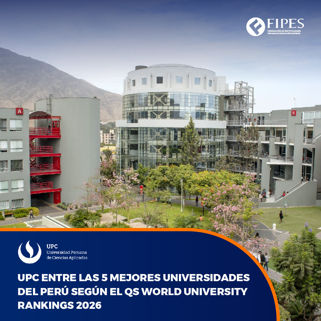 FipesOficial's tweet photo. #FIPESPresente | 🌎 UPC entre las 5 mejores universidades del Perú según el Ranking QS 2026
La @UPCedu se ubica en el TOP 5 de las mejores universidades del Perú, de acuerdo con el QS World University Rankings: Latinoamérica y el Caribe 2026. https://t.co/v7qKxwC246