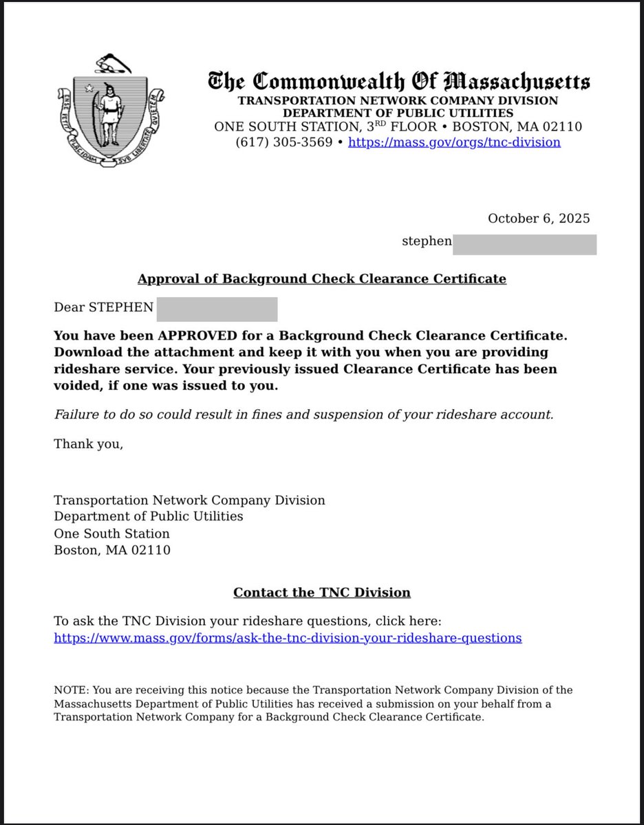 LyftUberDriver's tweet image. so massachusetts requires @uber drivers to pass two background checks. i have passed both. uber still refuses to update my background check status. blood is boiling. patience growing thin. infuriating is an understatement.