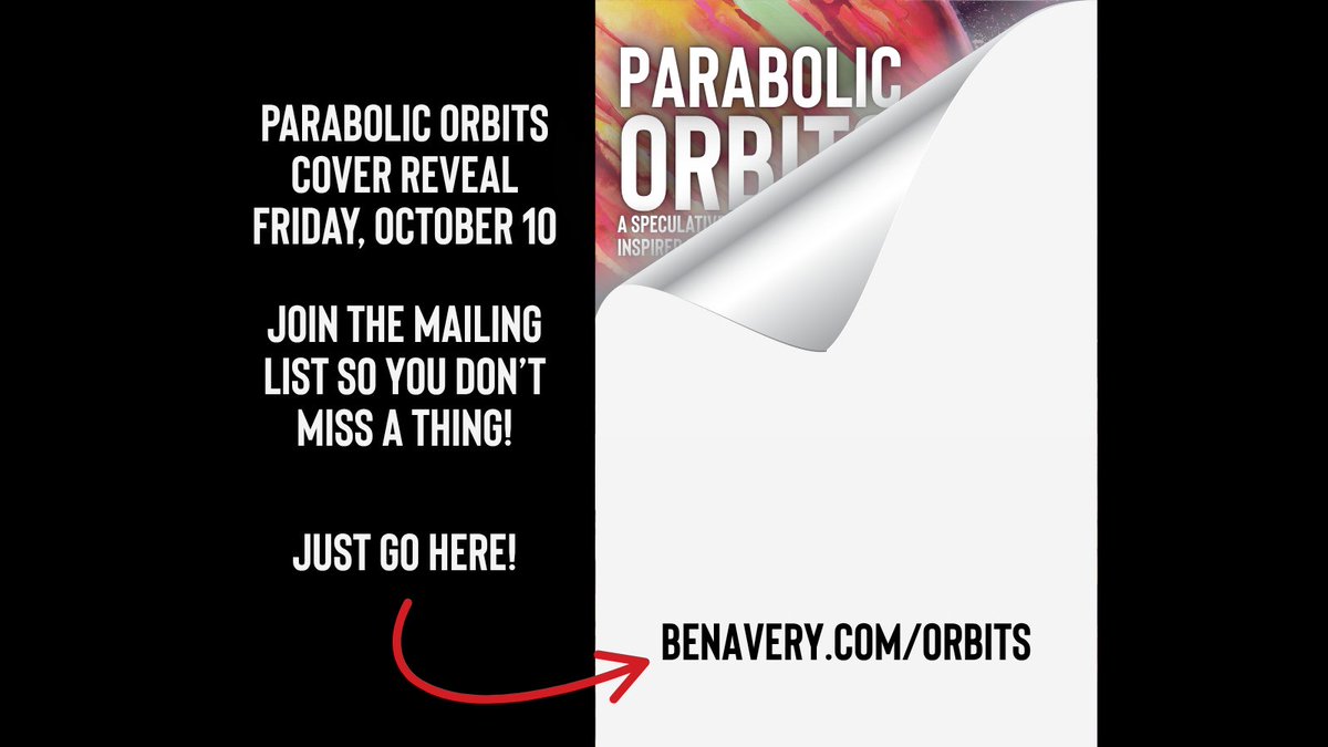 whisperingloon's tweet image. I'm thrilled to announce the cover reveal for PARABOLIC ORBITS this Friday!

PARABOLIC ORBITS is the first of three volumes of sci-fi and fantasy retellings of Jesus' parables! 

Sign up for our mailing list so you don't miss out on the fun!!!

benavery.com/orbits