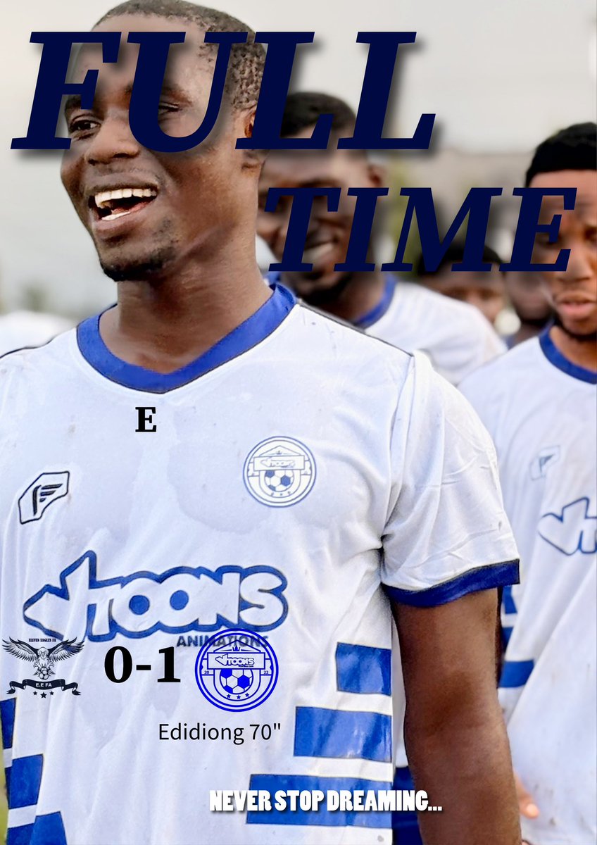 FULLTIME and it’s a win ⚪️🔵

#Vtoonsfootballclub
#neverstopdreaming