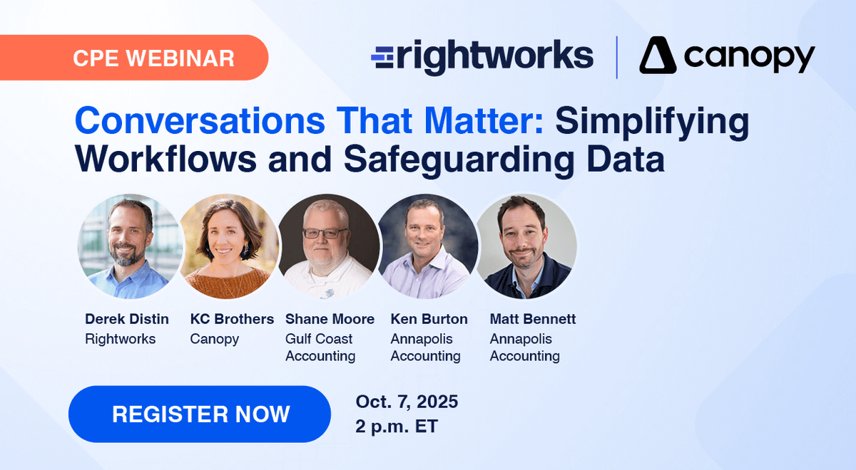 canopysuite's tweet photo. Tomorrow’s the day! Our CPE Webinar with @Rightworks_  is happening!

Join us for a session on Simplifying Workflows and Safeguarding Data, where we’ll cover key strategies to help you work smarter and stay secure. 🔒

Don’t miss out. Register TODAY!
 👉 https://t.co/SQiEuERakp https://t.co/5KbpW79Jrp