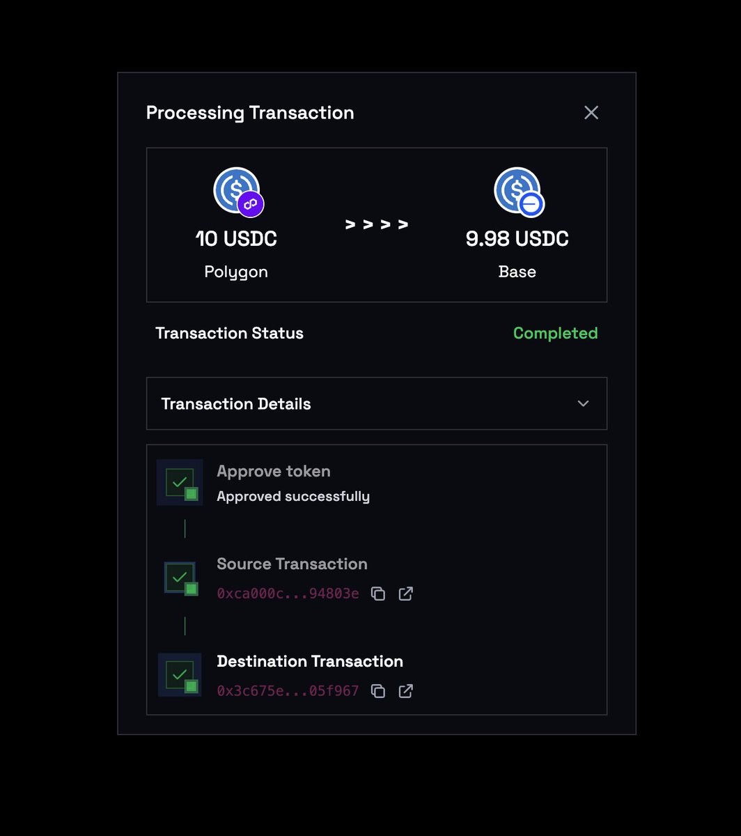 routerprotocol's tweet image. we heard you like seeing exactly what’s happening with your txns. meet us at app.routerprotocol.com