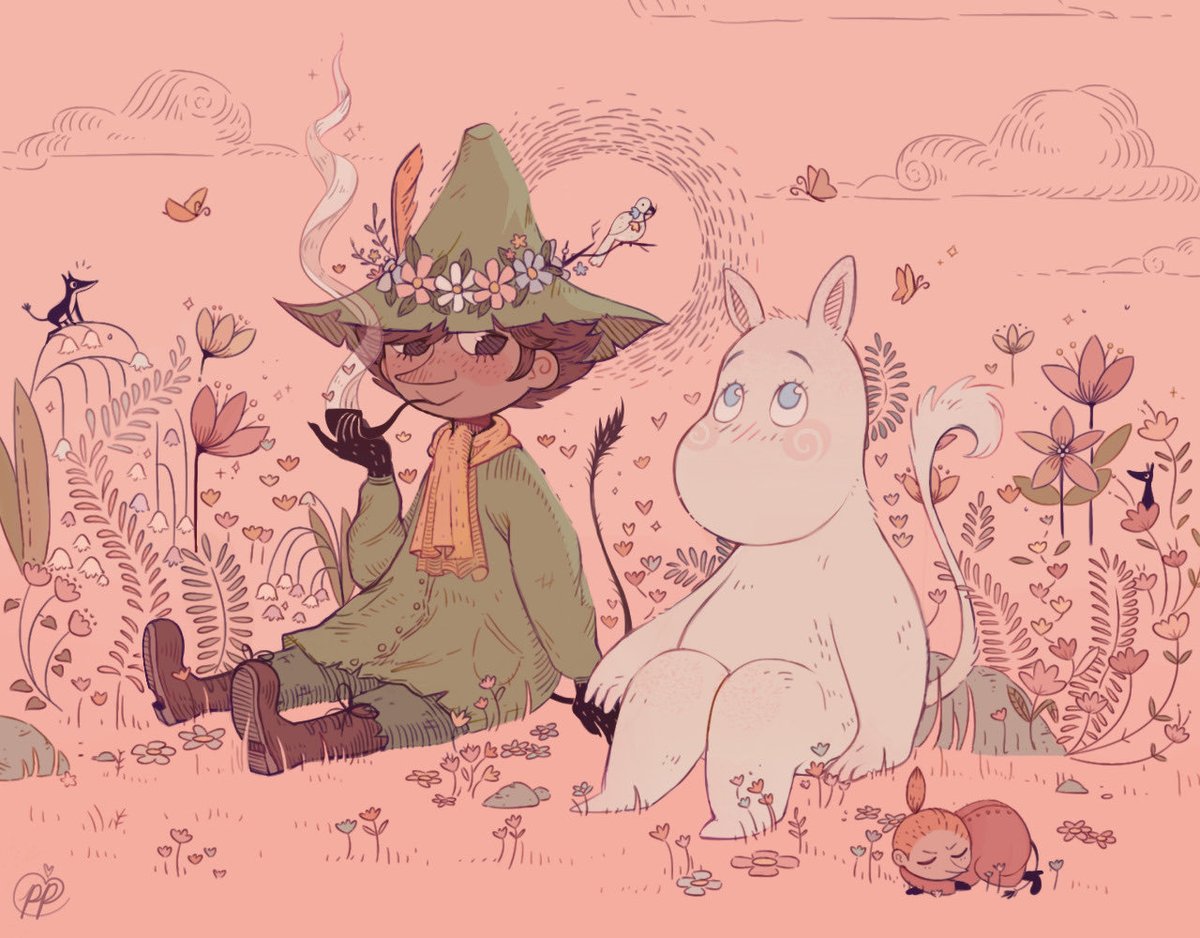 old moomin fanart in celebration of the new rebecca sugar movie 🤍