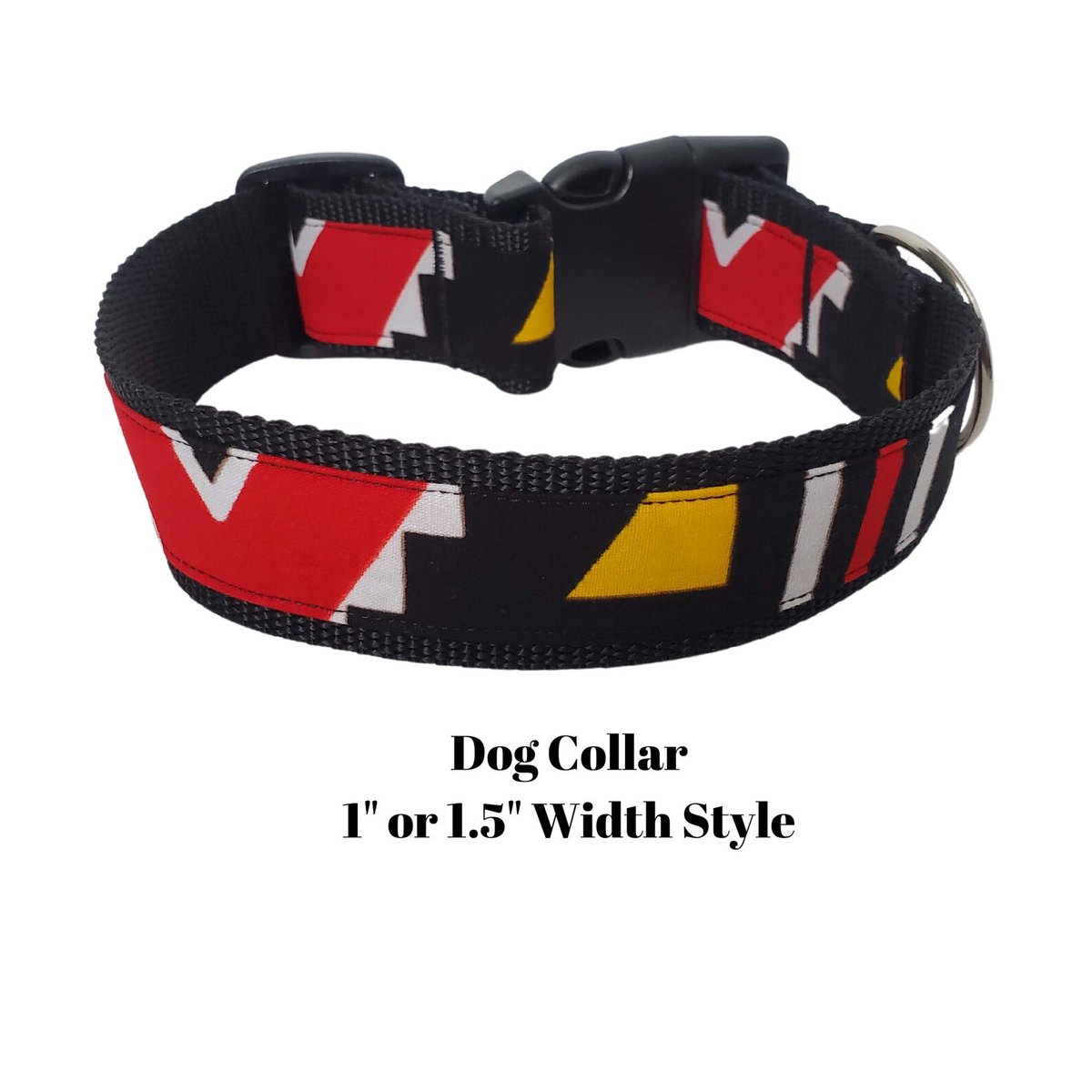 Bold and cultural style for your pup 🐾The Mudcloth African Print Dog Collar Ensemble has colors such as striking red, yellow &amp; black. #wiseshopper #BlackGirlMagic #DogLovers #twitterdogcommunity #dogsoftwitter 
 etsy.me/4pYbVhW via <a href="/Etsy/">Etsy</a>