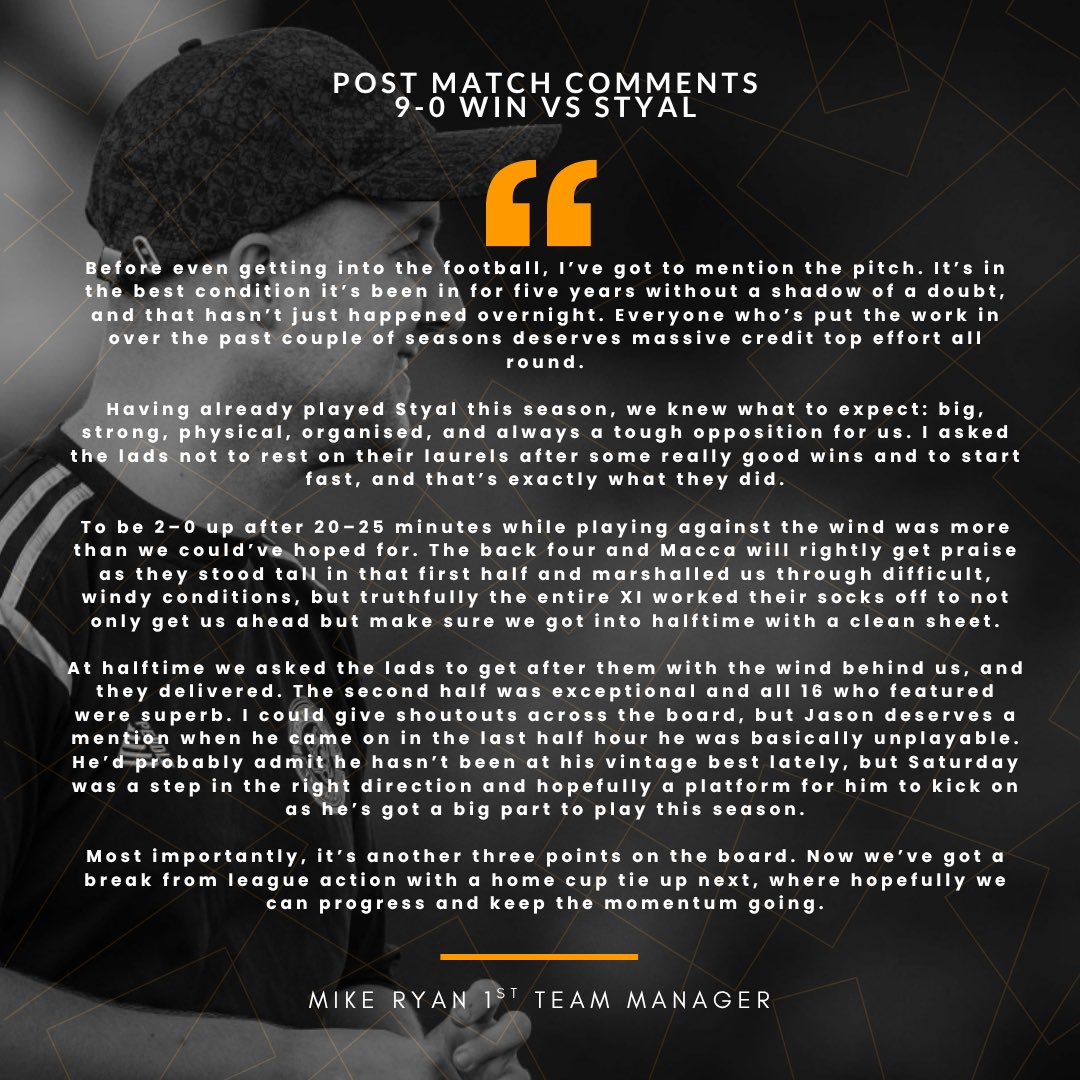 DatenFC's tweet image. Post match insight as we look ahead to the next challenge.