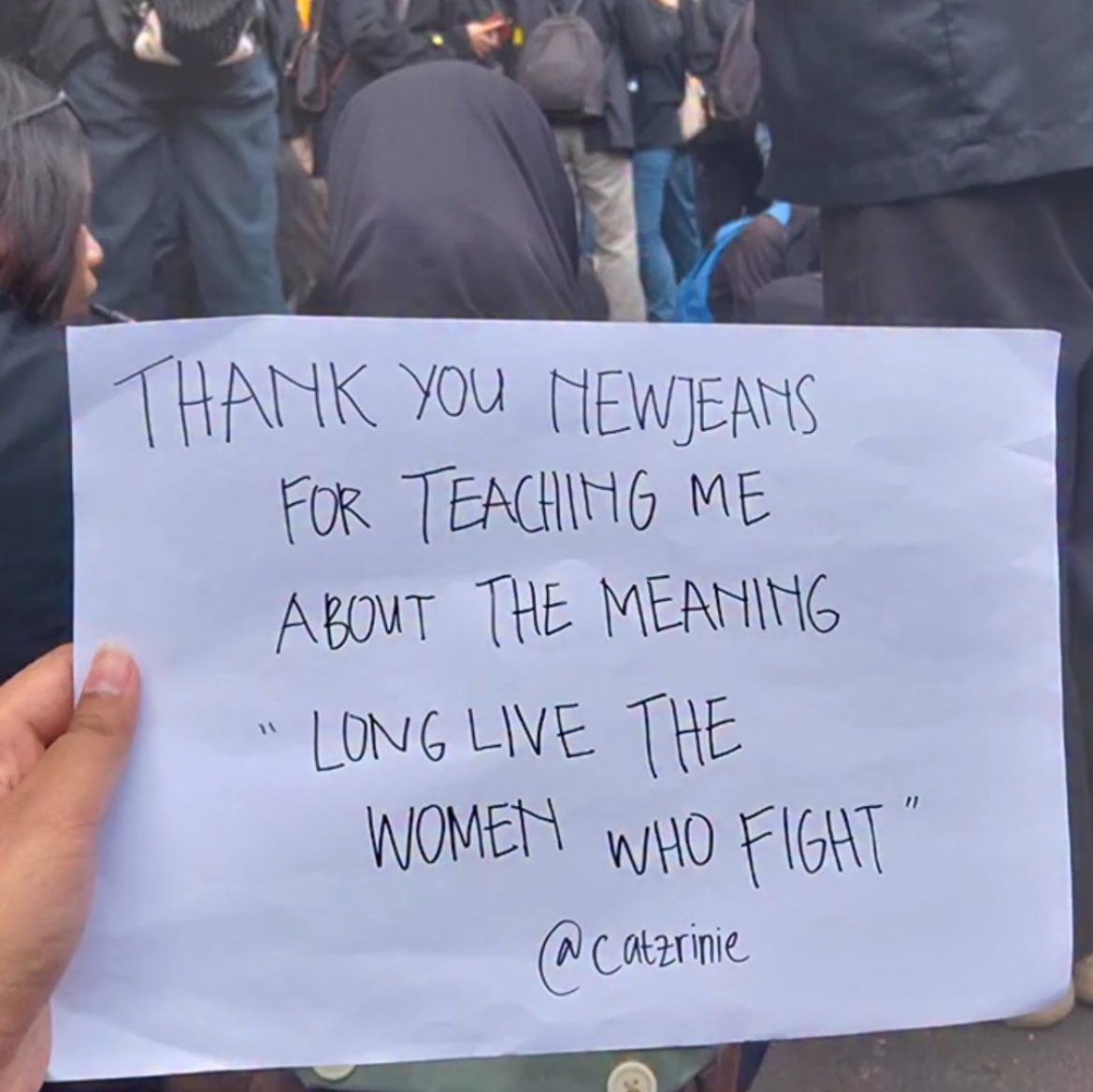 Nwjns being a symbol for women, and workers fighting for their rights. Meanwhile BTS and their fans only have sexism and misogyny to their name